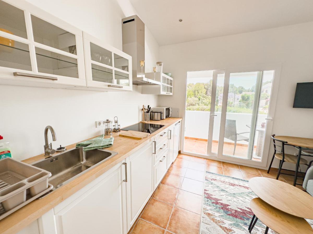Casa Maria Top Floor Studio Apartment With Swimming Pool Jávea Eksteriør billede