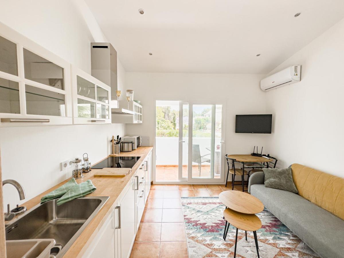 Casa Maria Top Floor Studio Apartment With Swimming Pool Jávea Eksteriør billede