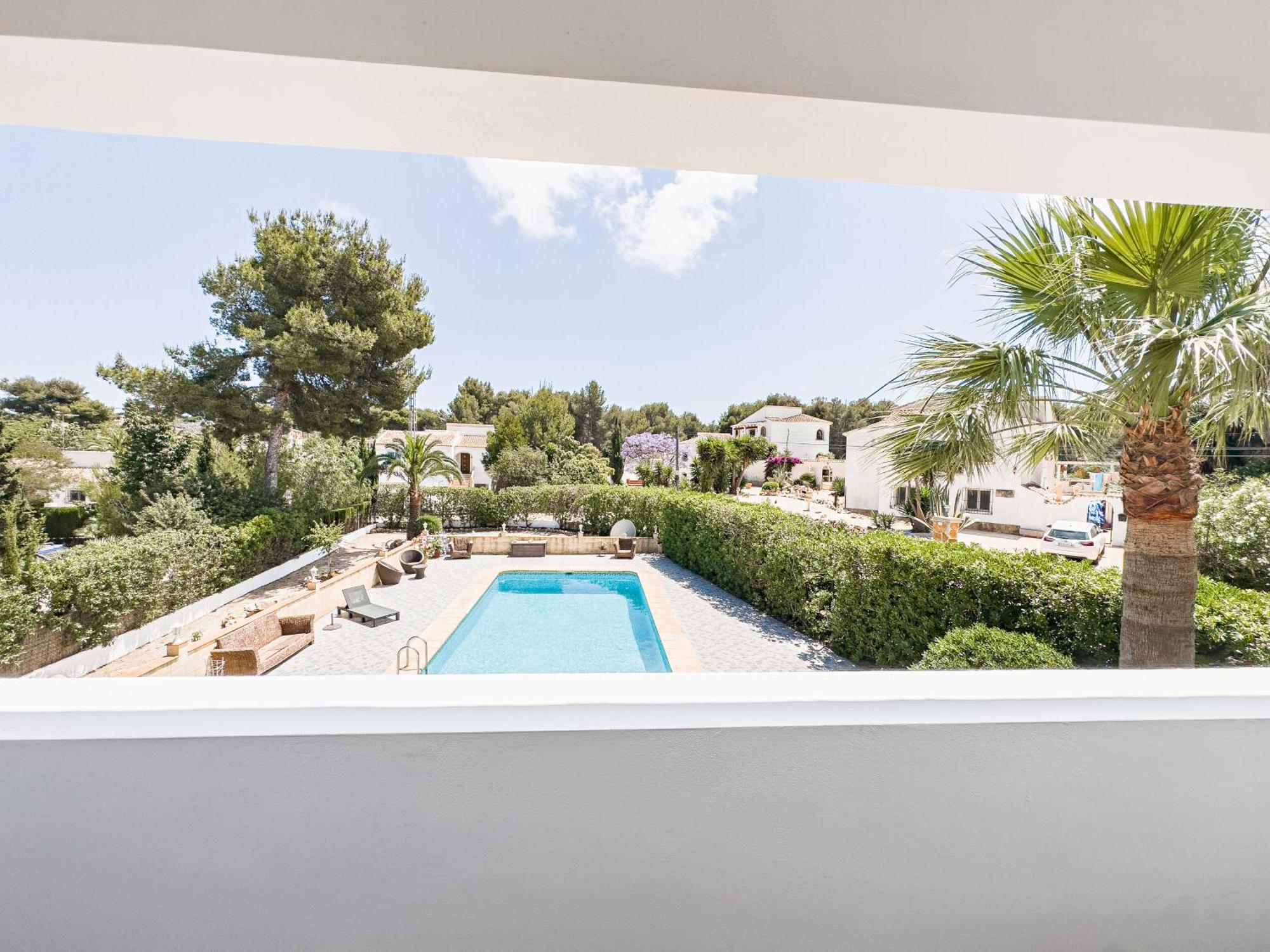Casa Maria Top Floor Studio Apartment With Swimming Pool Jávea Eksteriør billede