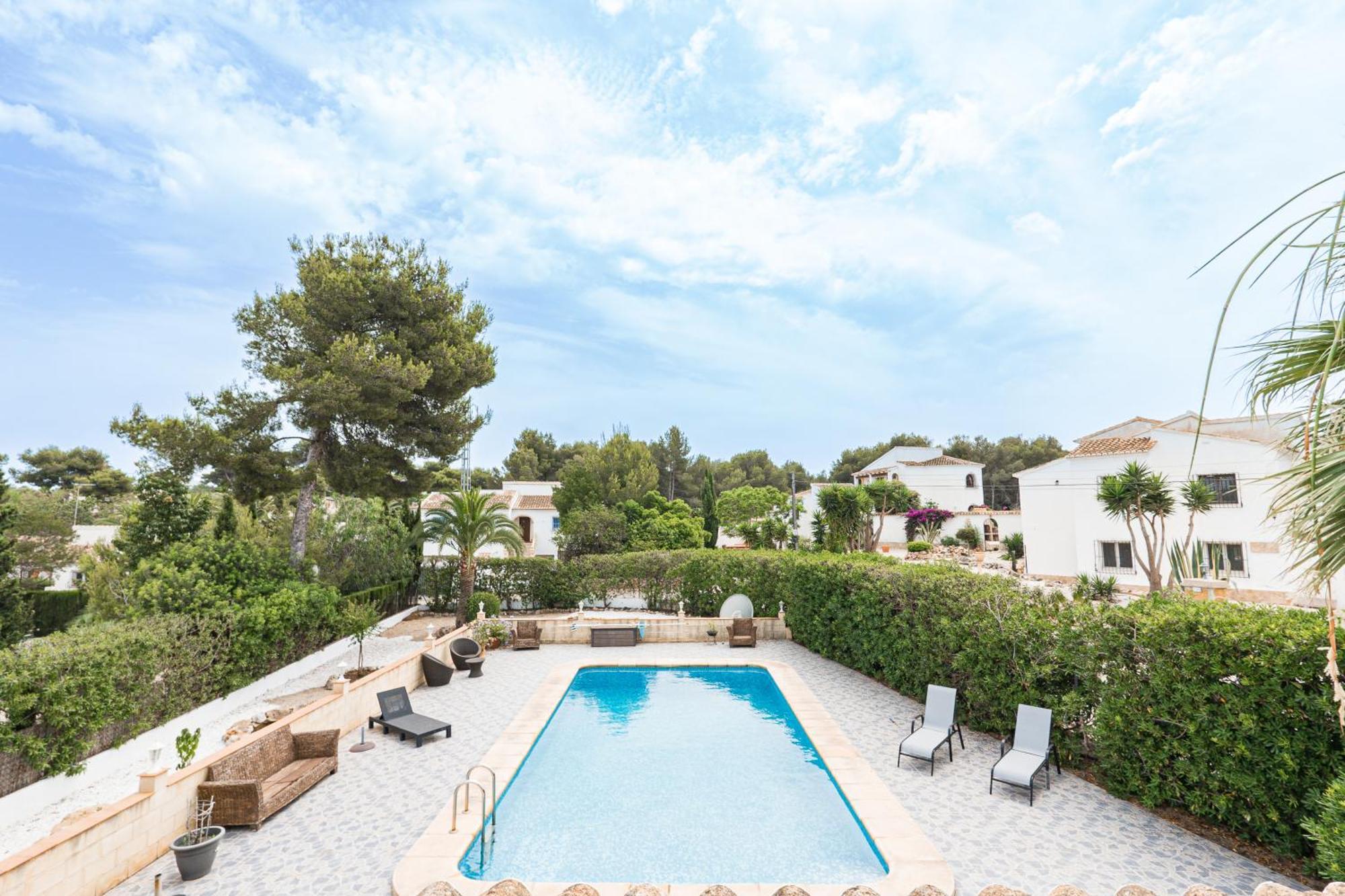 Casa Maria Top Floor Studio Apartment With Swimming Pool Jávea Eksteriør billede