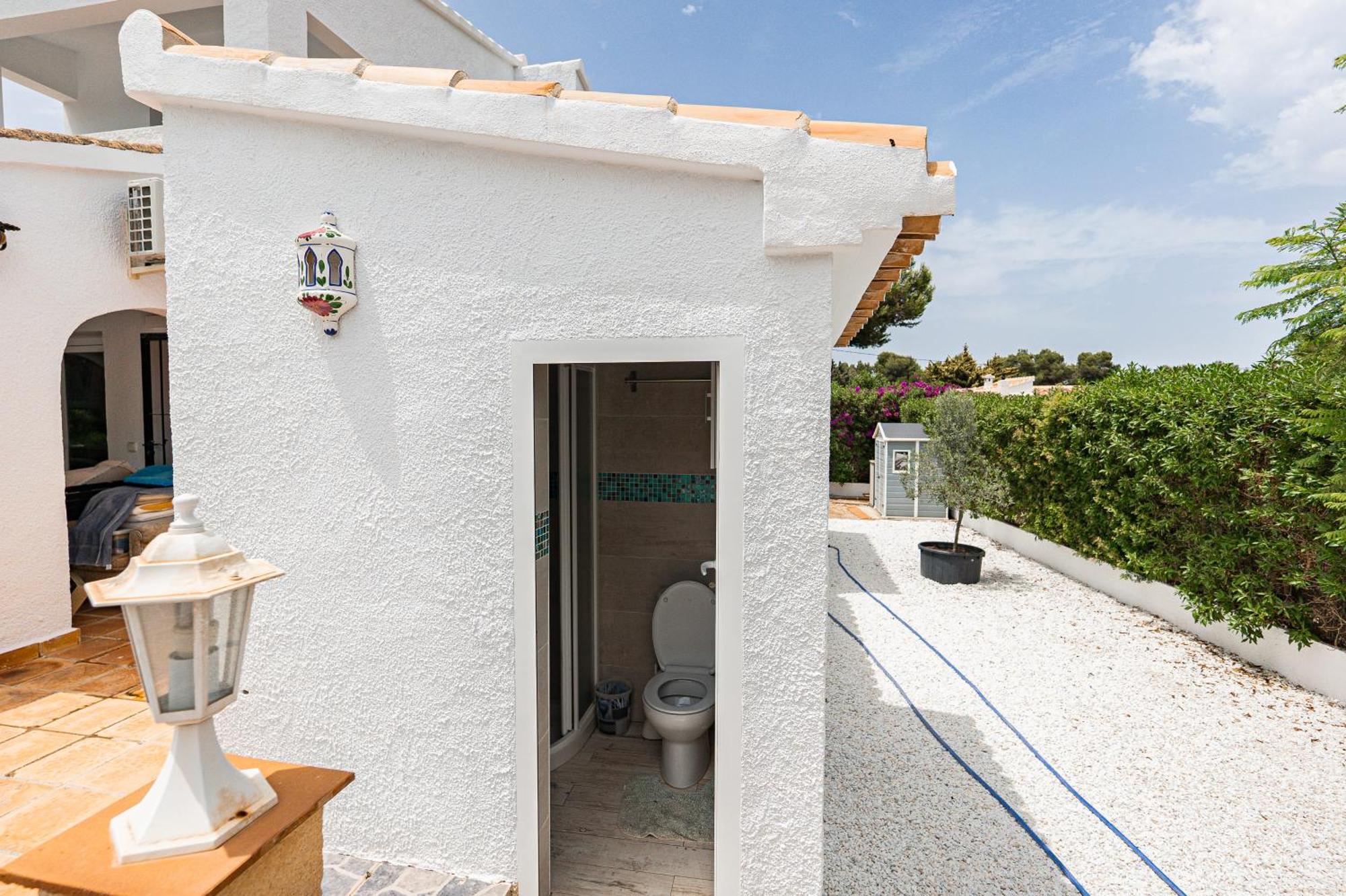 Casa Maria Top Floor Studio Apartment With Swimming Pool Jávea Eksteriør billede